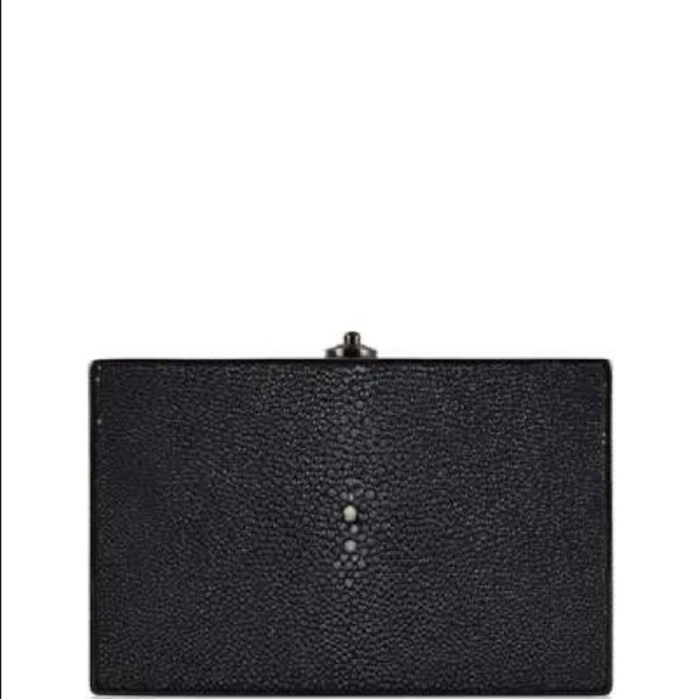 Judith Leiber Women's Black Stingray Rectangle